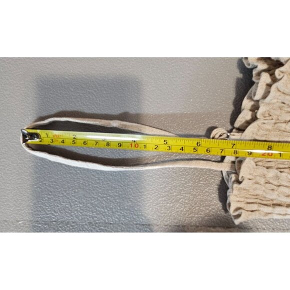 Reformation Womens XS Miles Linen Satin Belted‎ Dress in Oatmeal NWOT - Picture 13 of 16